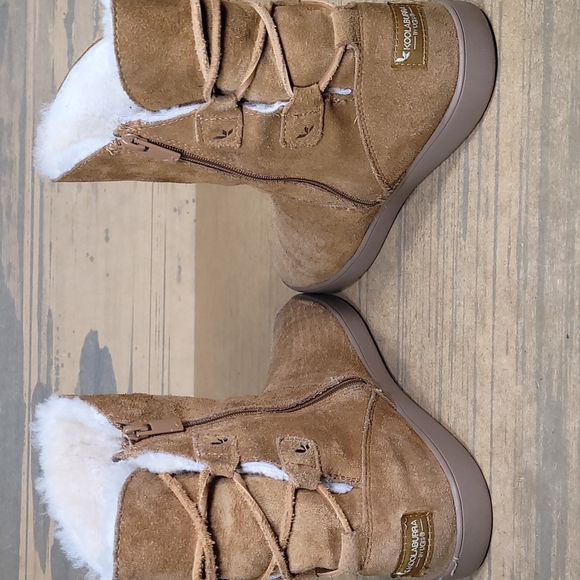 Koolaburra By UGG Womens Shazi Short Lace Up Back Suede Boots - Picture 6 of 9